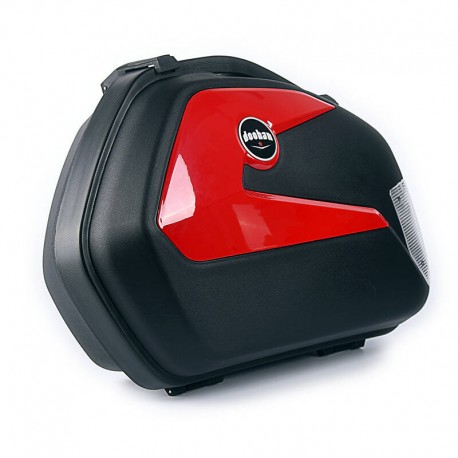 Caja lateral rojo con negro